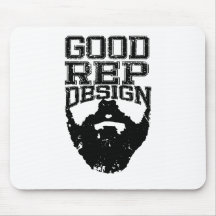 Boa barba do representante mousepad