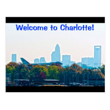 Boa vinda a Charlotte! Cartões Postais