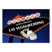 Boa vinda a nosso Las Vegas fabuloso que Wedding ' Cartao