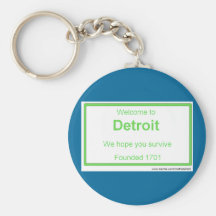 Boa vinda de Detroit Chaveiros