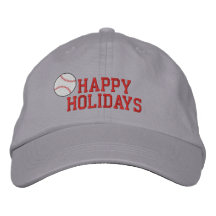 Boas festas chapéu bordado basebol boné
