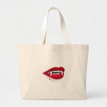 boca de um vampiro bolsa de lona