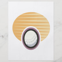 Bola de golfe panfleto