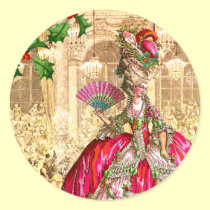 Bola do Natal de Marie Antoinette autocolantes