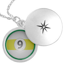 Bola dos bilhar nove bijuteria personalizada