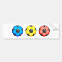 Bolas de futebol coloridas adesivo
