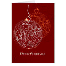 Bolas do Natal Cartao