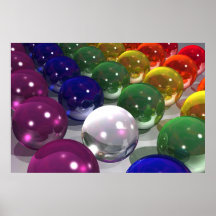Bolas na luz posters