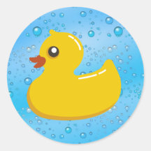 Bolhas Ducky/azuis de borracha bonitos Adesivo