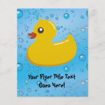 Bolhas Ducky/azuis de borracha bonitos Panfleto Personalizados