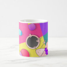 Boliche engraçada de rolamento dos desenhos animad caneca