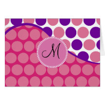 Bolinhas feitas sob encomenda do roxo do rosa da i cartoes