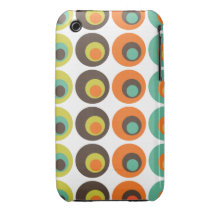 Bolinhas retros capas de iPhone 3 Case-Mate