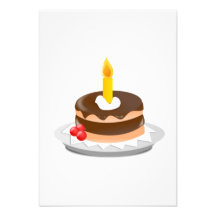 Bolo de aniversário convite personalizados