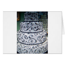 bolo de casamento cartão
