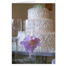 Bolo de casamento cartões