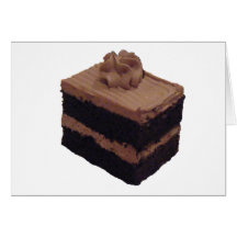 Bolo de chocolate cartao