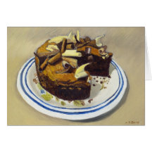 Bolo de chocolate cartoes