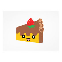Bolo de chocolate feliz convites