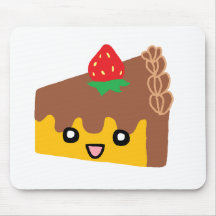 Bolo de chocolate feliz mouse pads