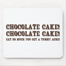 Bolo de chocolate! mousepad