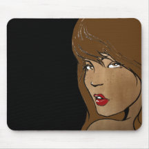 Bolo de queijo triguenho escuro mousepads