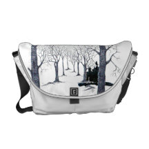 Bolsa floresta misterio bolsas mensageiro
