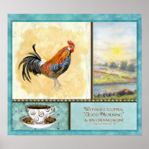 "Bom dia, café," Audrey Jeanne Roberts Impressão