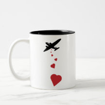 Bombardeiro do coração - faça a guerra do amor não canecas