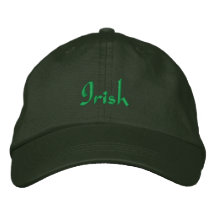 Boné bordado irlandês