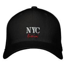 Boné bordado livin/chapéu de NYC