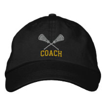 Boné bordado treinador do Lacrosse