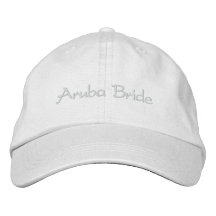 Boné de beisebol da noiva de Aruba