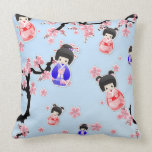Bonecas japonesas da gueixa travesseiros de decoração