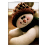 boneco de neve cartão
