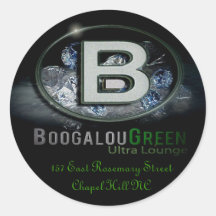 BoogalouGreenLogo com endereço… Adesivos