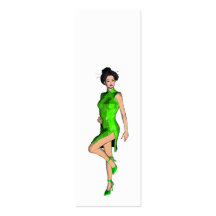 bookmarker temático asiático modelo cartão de visita