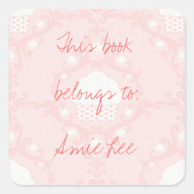Bookplates feitos sob encomenda do texto do quadra adesivos
