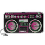 boombox cor-de-rosa de néon retro do dinamitador d caixinhas de som