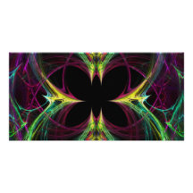 Borboleta abstrata cartao com foto