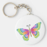 Borboleta brilhante chaveiro