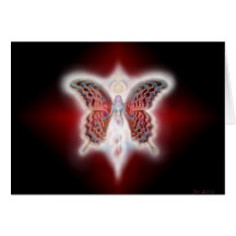 Borboleta galáctica cartão