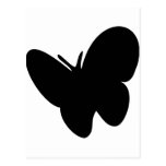 borboleta preta - borboletas cartão postal