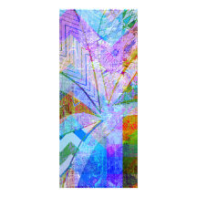 Borboleta roxa azul Funky colorida vibrante Chevr Convite Personalizados