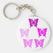 borboleta roxa chaveiro