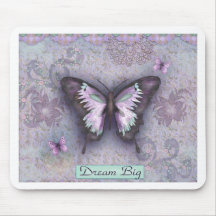 Borboleta roxa mouse pad