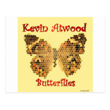 Borboletas por Kevin Atwood Cartoes Postais