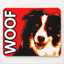 Border collie Mousepad