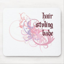 Borracho do cabelo do corte mouse pad
