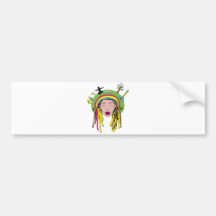 borracho do hippie do rasta adesivos